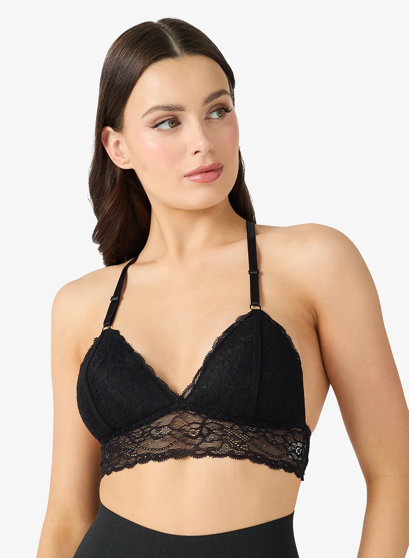 Ginger Lace Detail Wired Padded Push Up Bra